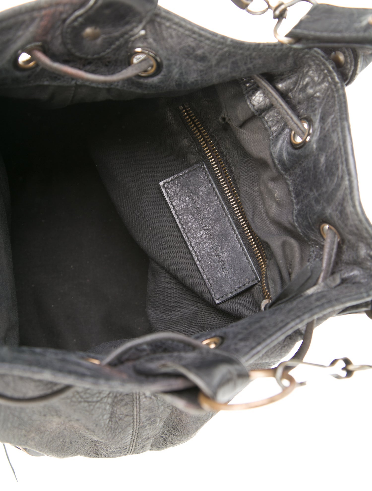 Balenciaga Motocross Classic Mini Pompon Bag